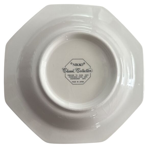 Nikko Christmas Tree Bowls Set of 3 Octagon 7.5" Japan Classic Collection - Picture 5 of 5